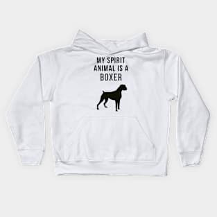 My Spirit Animal is a Boxer Kids Hoodie